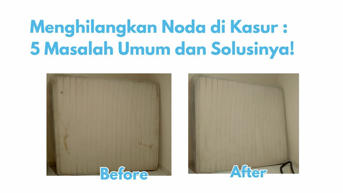 Menghilangkan noda di kasur